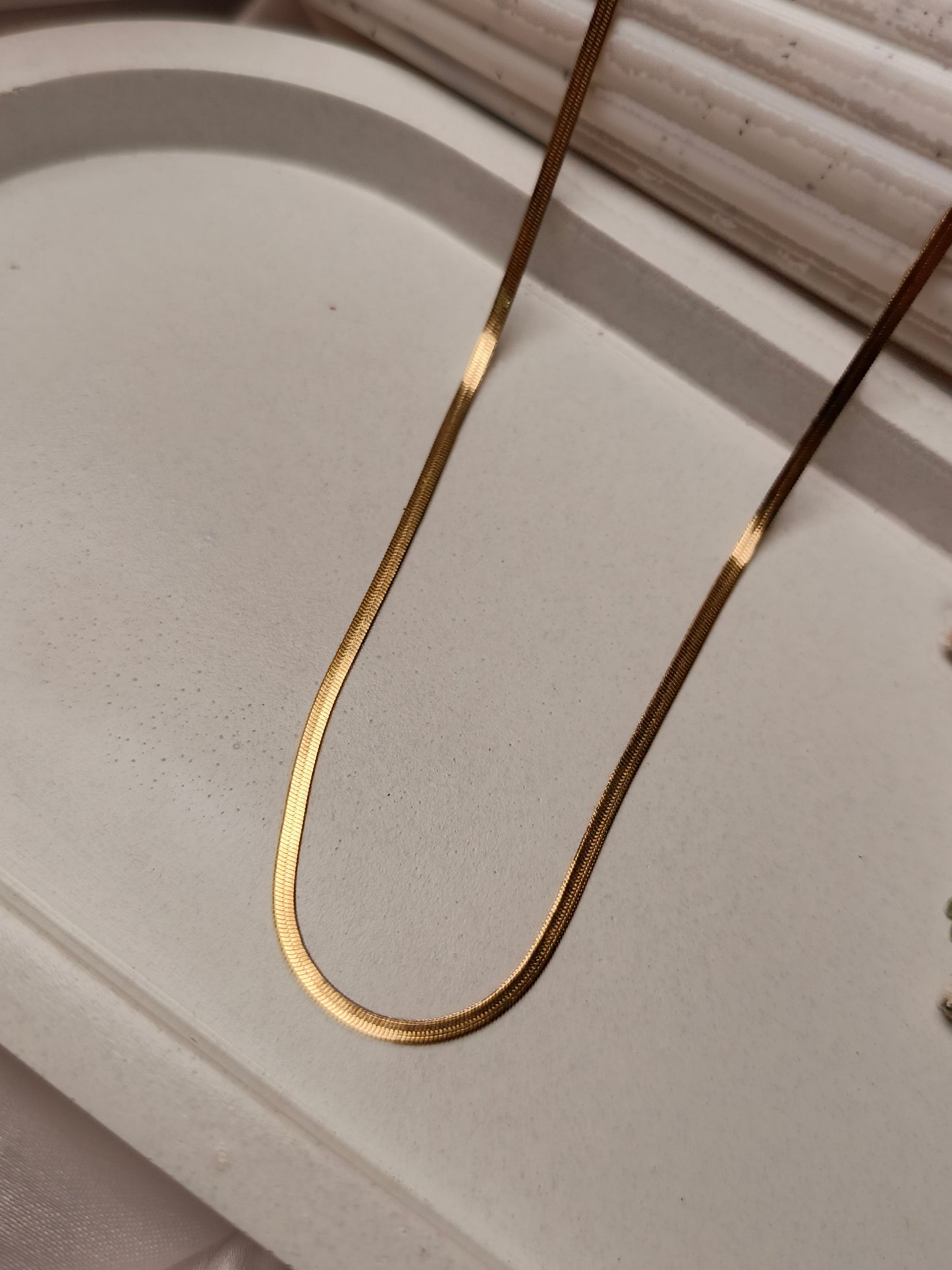sleek anti tarnish snake chain