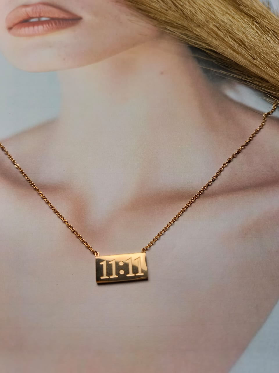 Anti-Tarnish Gold-Plated 11:11 Angel Number Necklace