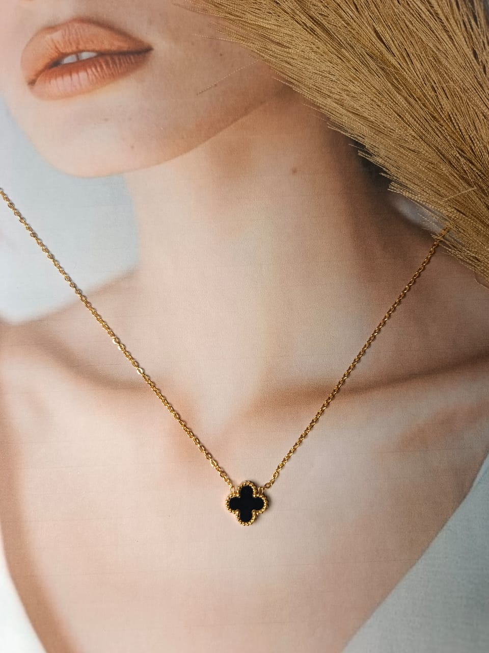 Anti-Tarnish Gold-Plated Clover Necklace