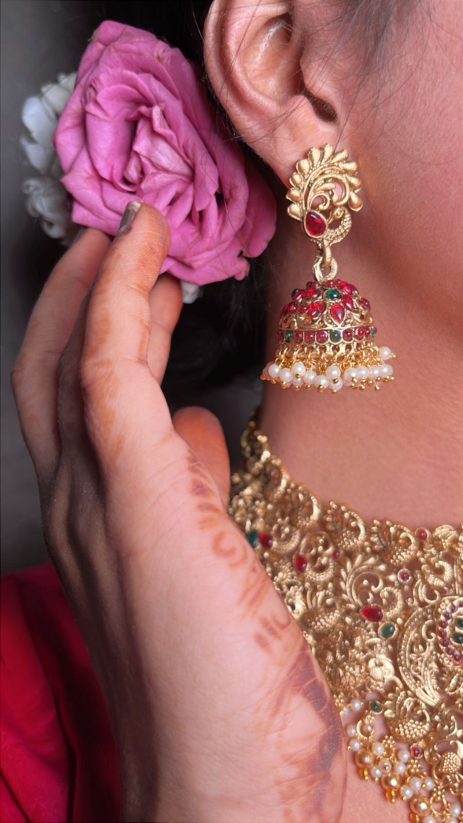 The Royal Heritage Temple Jewellery Necklace Set