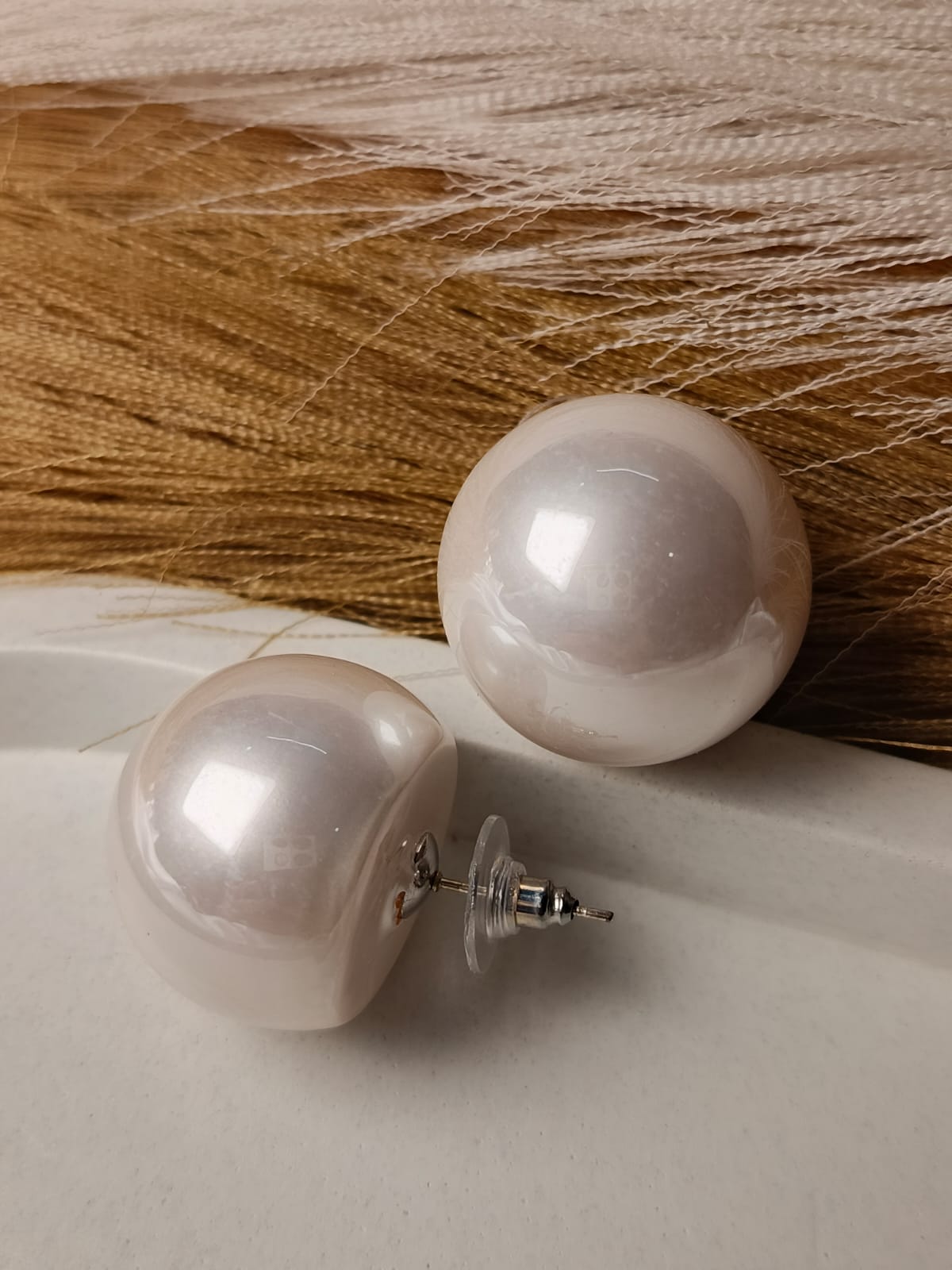Elegant Pearl Stud Earrings