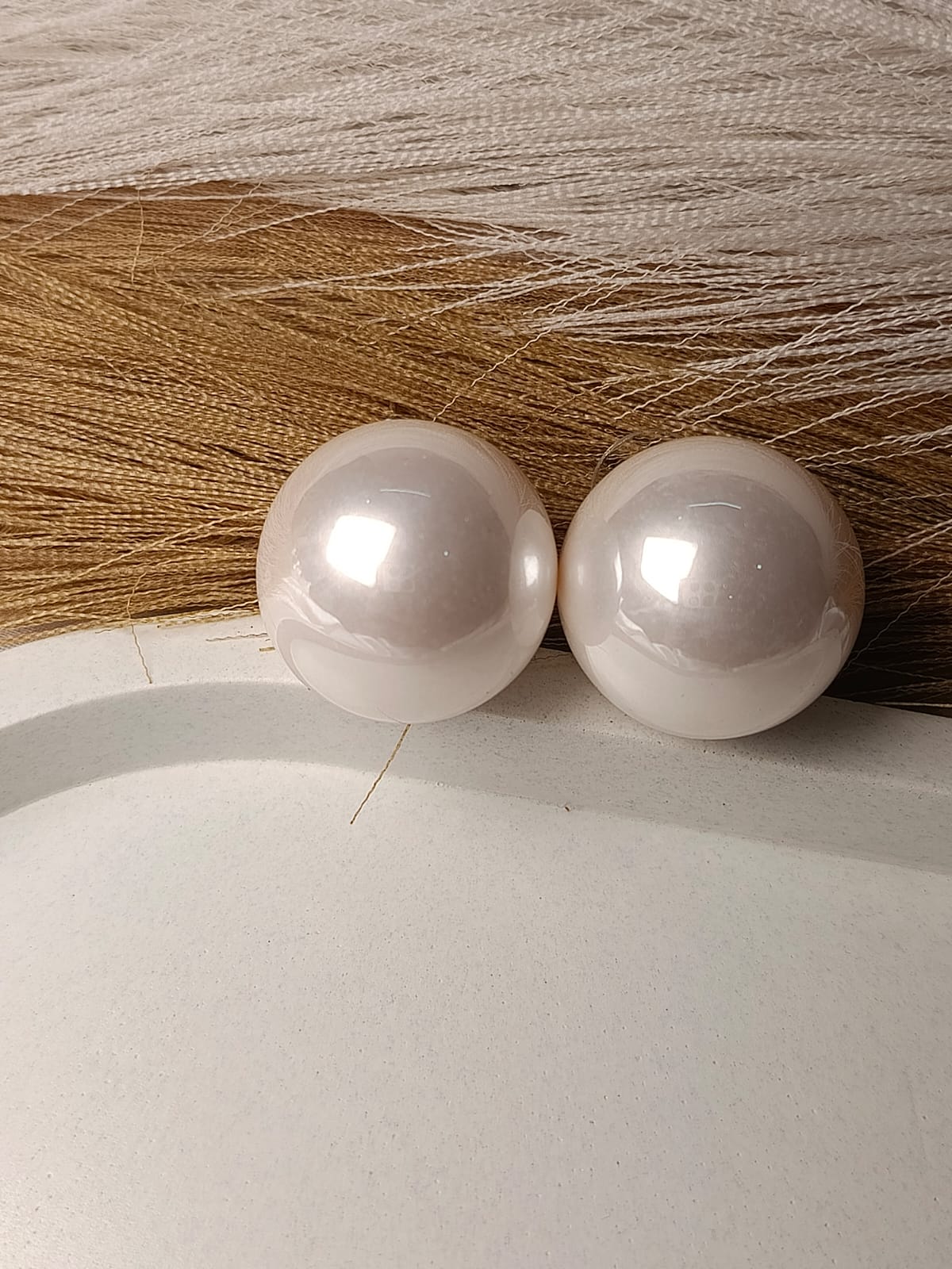 Elegant Pearl Stud Earrings