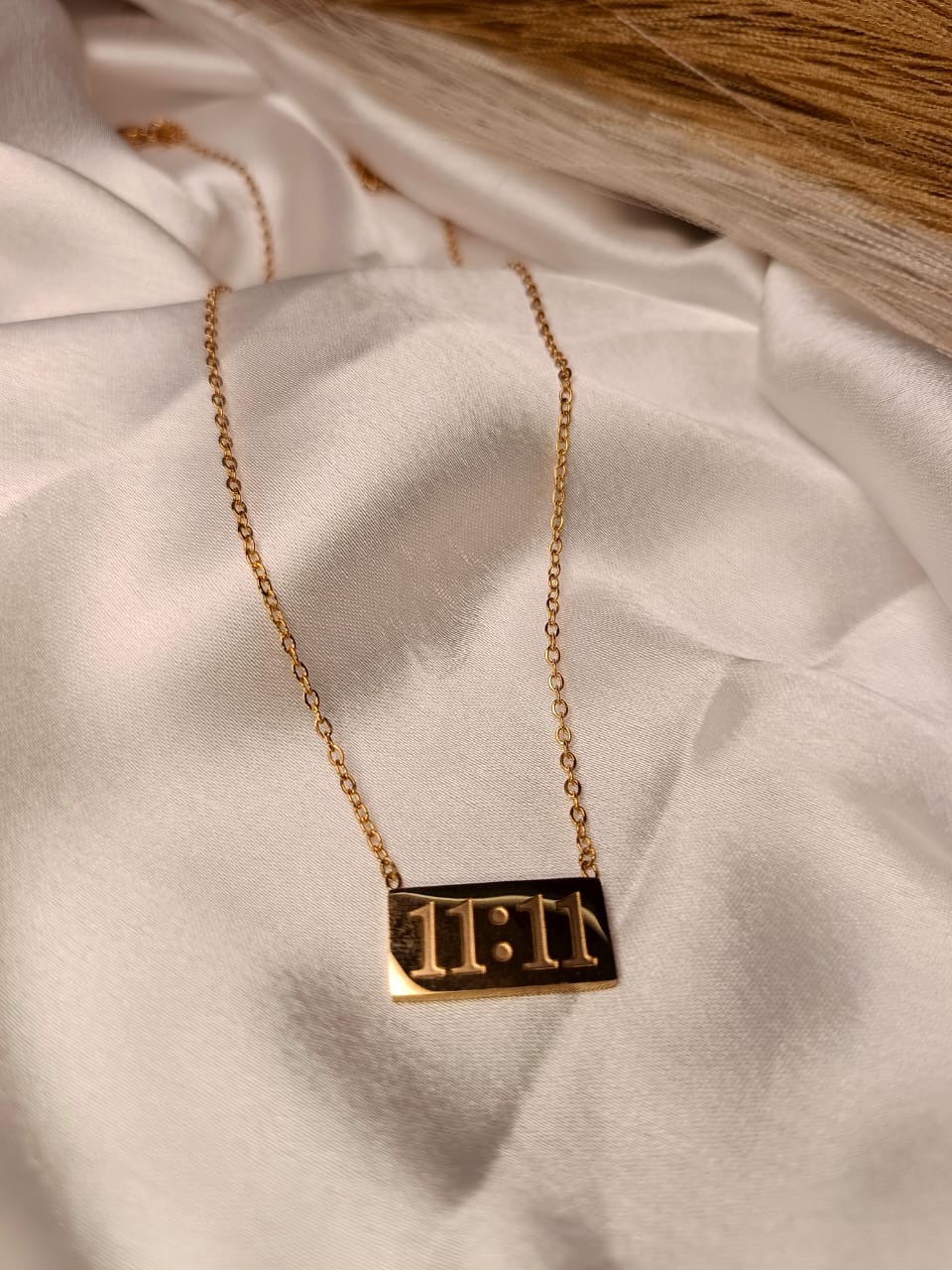 Anti-Tarnish Gold-Plated 11:11 Angel Number Necklace