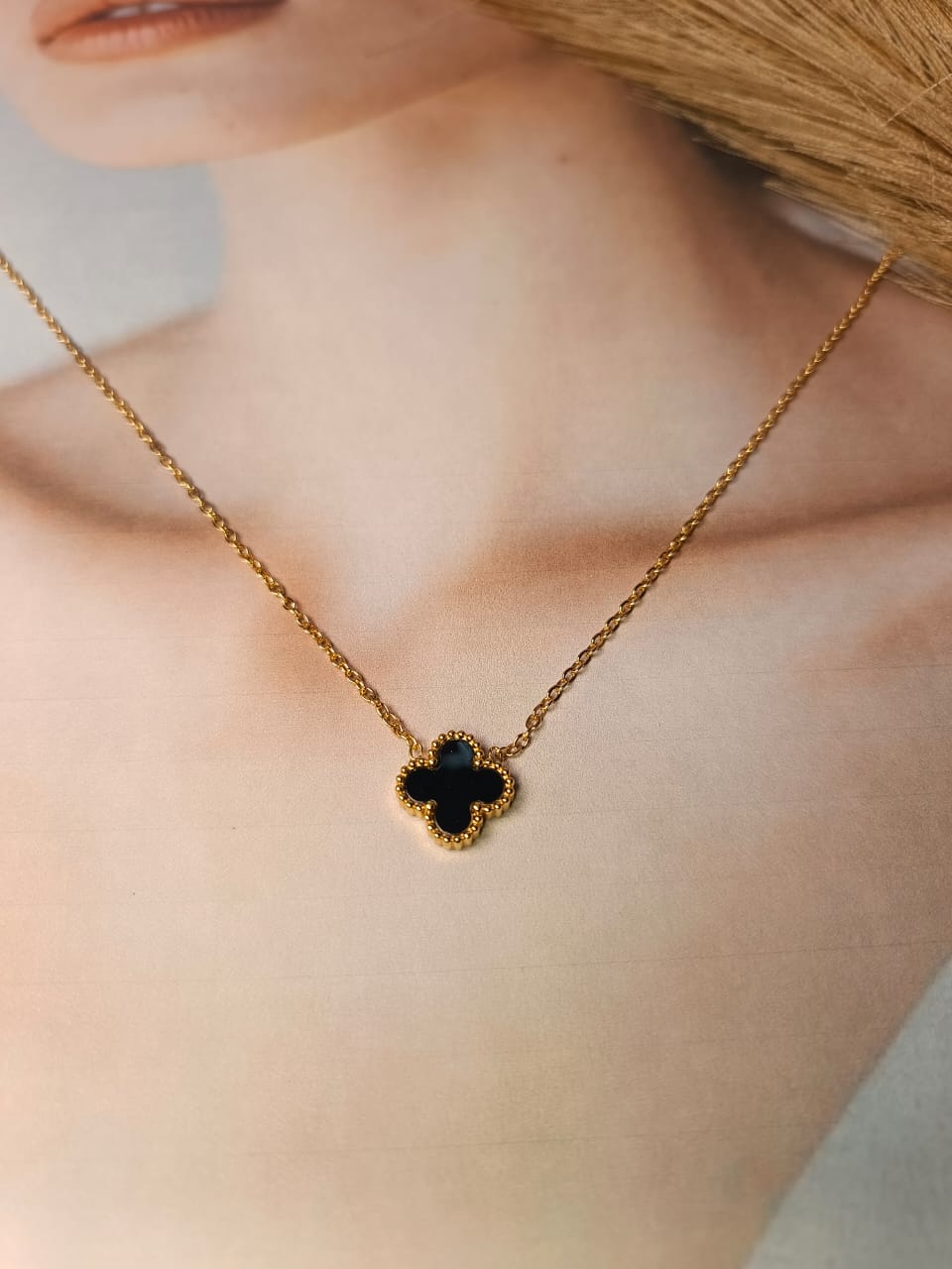Anti-Tarnish Gold-Plated Clover Necklace