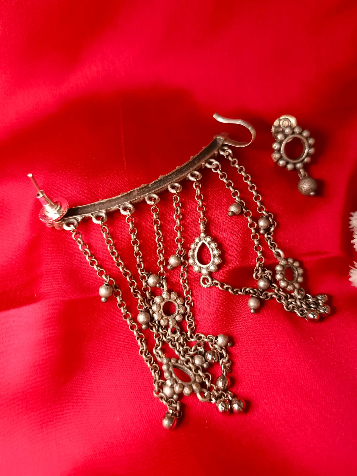 Oxidized German Silver Bohemian Earcuff