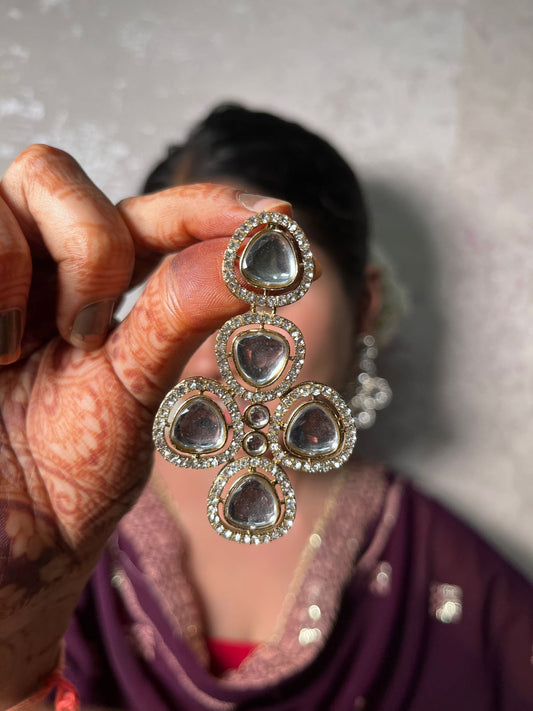 Classic Polki Dangler Earrings