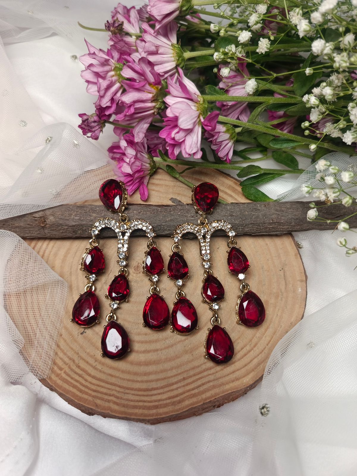 sara crystal drop earring