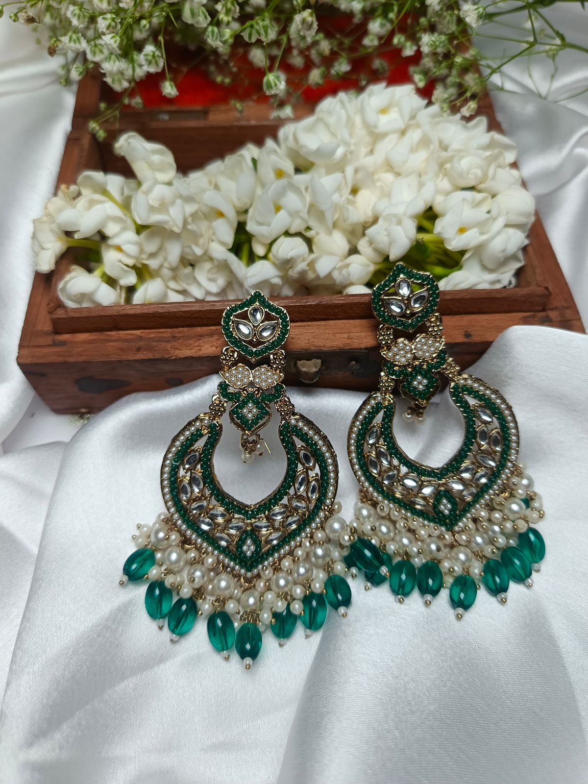 Exquisite Indian Chandbali Earrings