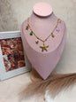 Anti tarnish Golden Starfish & Coastal Charm Necklace