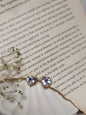 Romantic Crystal Heart anti tarnish Stud Earrings | Gold-Toned