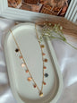 Anti tarnish Dainty Meadow Flowers Gold Charm Necklace