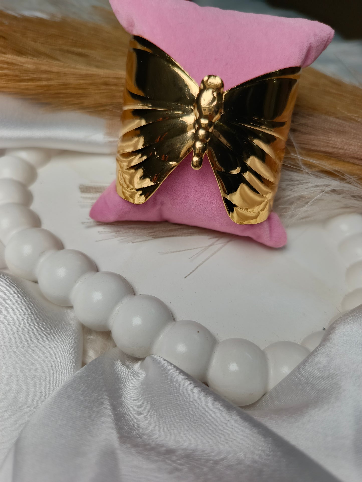 Anti tarnish Golden Butterfly Statement Cuff Bracelet