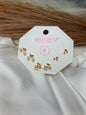 Gold-Tone Cherry Stud Earring Set