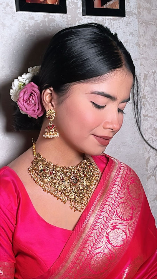 The Royal Heritage Temple Jewellery Necklace Set