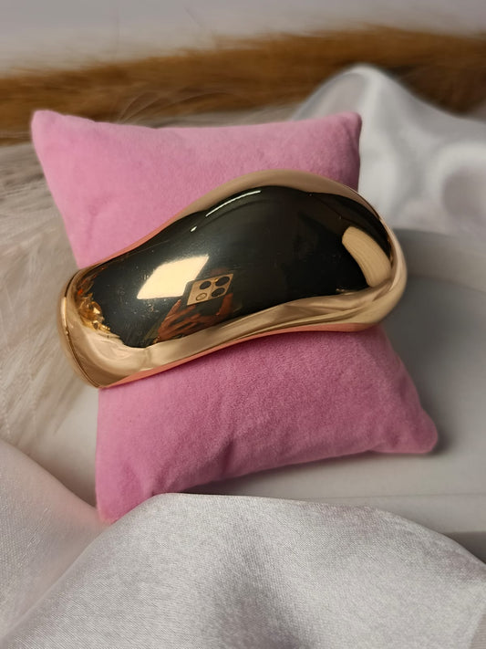 Modern Gold Statement Openable  Bangle