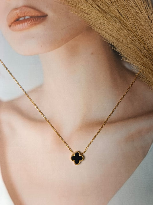 Anti-Tarnish Gold-Plated Clover Necklace