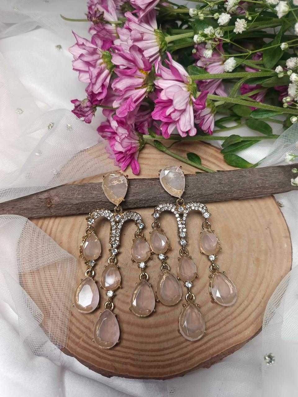 sara crystal drop earring