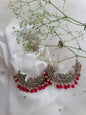 Golden Tassel & Pearl Drop Earrings