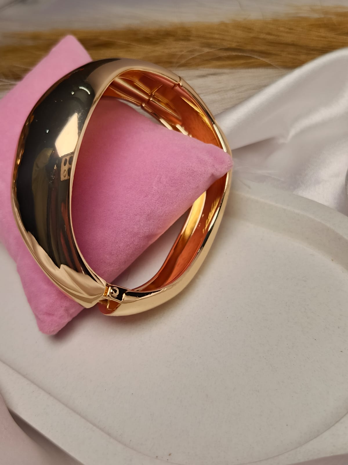 Modern Gold Statement Openable  Bangle
