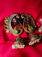 Premium Paachi Kundan Earcuff: Artisan Indian Design | Uncut Gemstone Elegance