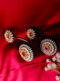German silver Radiant Sunburst Earcuffs